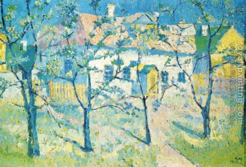 Kazimir Malevich : Spring Garden in Blossom